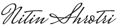 Nitin Shrotri Signature Logo